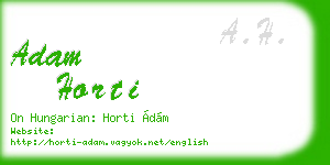 adam horti business card